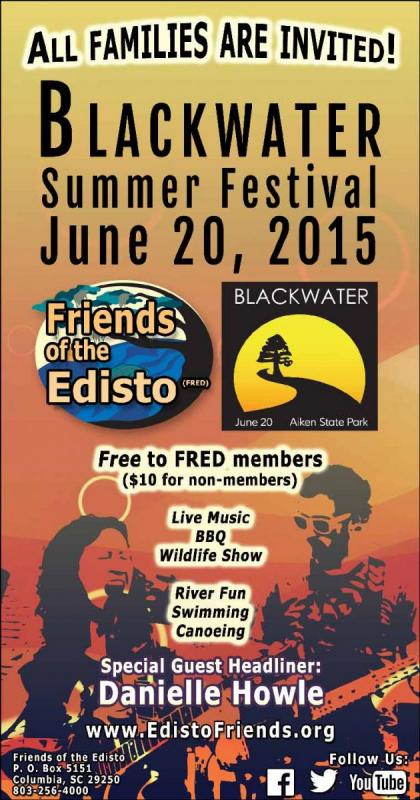FRED Blackwater Summer Festival Newspaper Print Ad Design