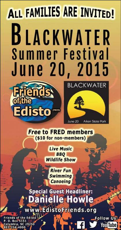 FRED Blackwater Summer Festival Newspaper Print Ad Design