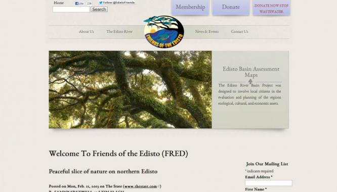 FRED website design